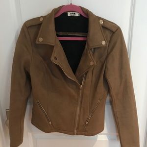Suede Brown Moto Jacket